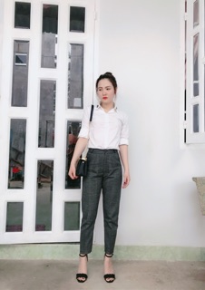 [Ảnh thật- clip thật] Quần Baggy kẻ loại 1