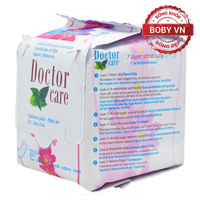Băng vệ sinh Doctor care ngày và đêm khô thoáng, sạch sẽ