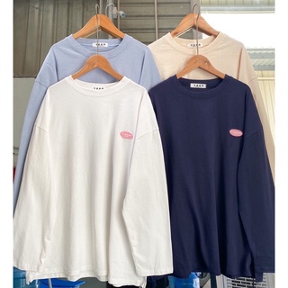 Áo pull tag cao su hồng