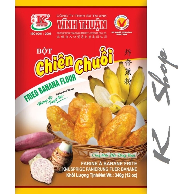 Bột chiên chuối Vĩnh Thuận 340g / 250g