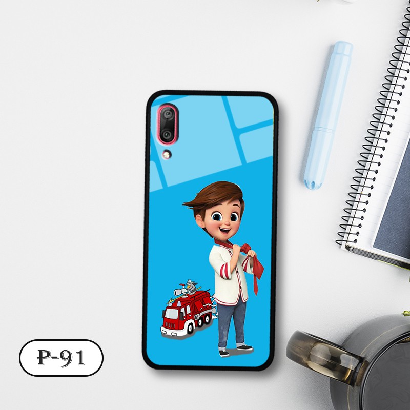 Ốp lưng kính 3D Huawei Y7 Pro 2019-cute