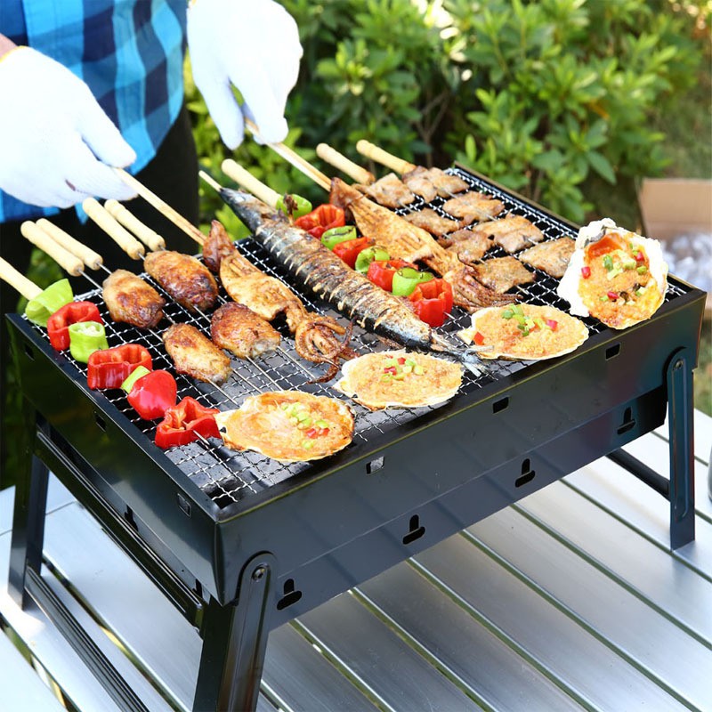 Bếp nướng than hoa BBQ ngoài trời cao cấp