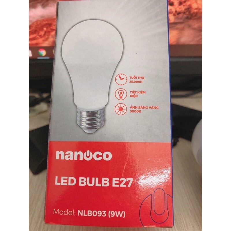 bóng led BULB 9w nanoco ánh sáng vàng