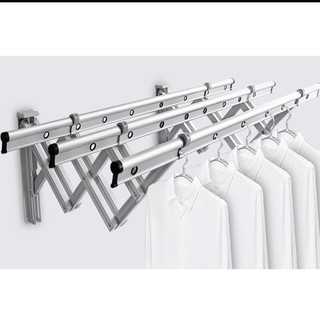 Giàn phơi đồ thông minh nhôm gắn tường - Sào phơi đồ thông minh cao cấp gắn tường