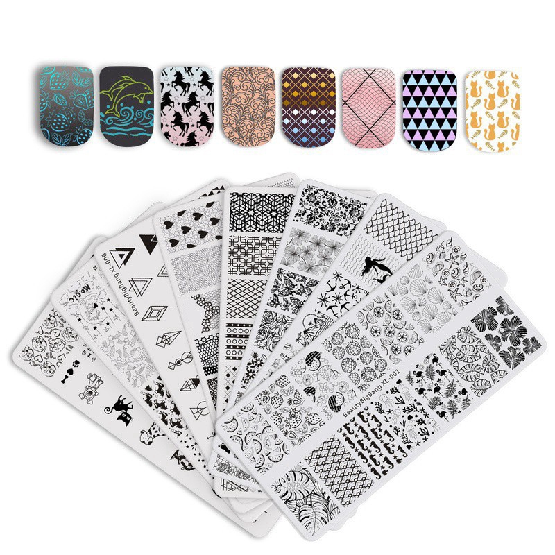 Khuôn Trang Trí Móng Tay BeautyBigBang Kích Thước 6x12cm Tiện Dụng
