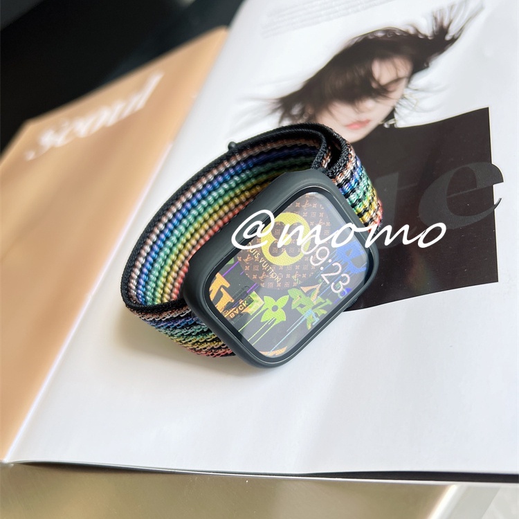 Dây Đeo Nylon Cho Đồng Hồ Thể Thao 45mm 41mm 44mm 41mm 44mm 40mm 42mm 38mm