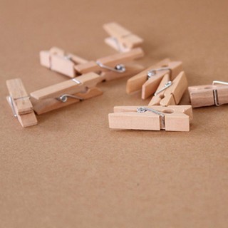 Set 10 kẹp gỗ kèm dây treo ảnh
