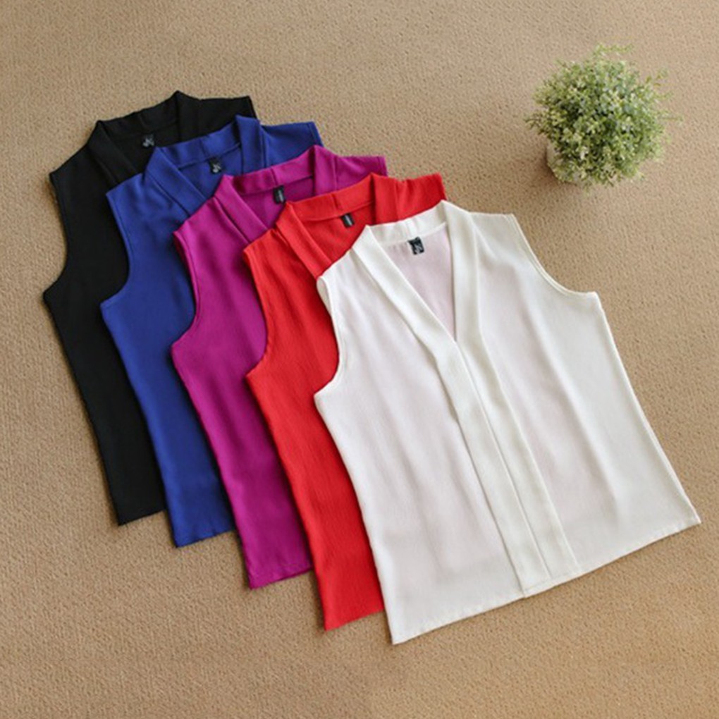 Áo cộc tay cổ chữ V thời trang cho nữ