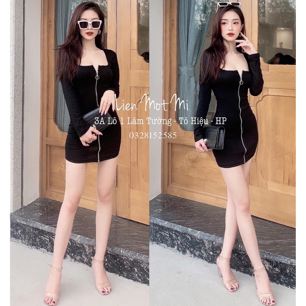 VÁY ĐẦM ÔM BODY TÔN DÁNG KÉO KHÓA CHO NỮ | BigBuy360 - bigbuy360.vn
