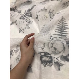 Vải Tơ xước hoa sale 40k/m