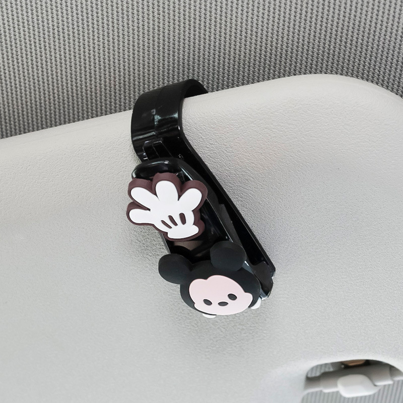 Kẹp Cố Định Mắt Kính Mát Hình Mickey Minnie Winnie Pooh 2020 Bằng ABS Cho Xe Hơi