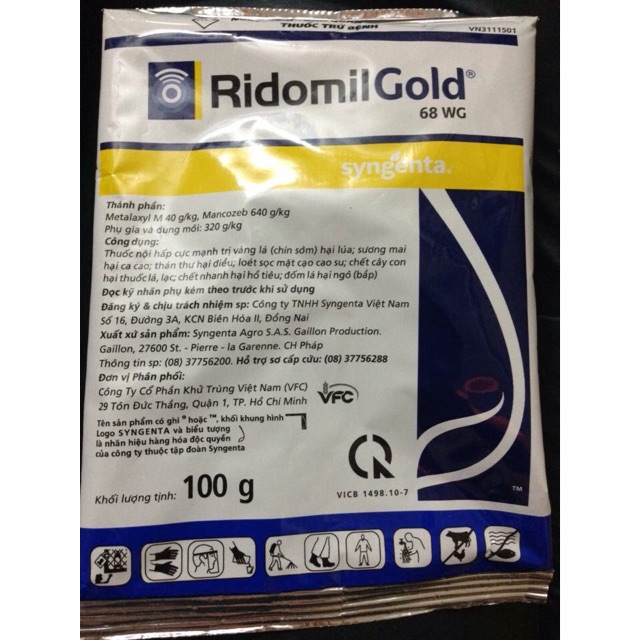 Thuốc chống nấm Ridomil gold