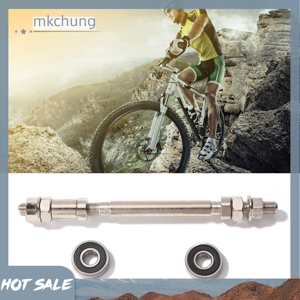 Trục bánh xe đạp phía trước/phía sau cỡ 140mm 180mm kèm 2 vòng bi thay thế cho xe đạp leo núi