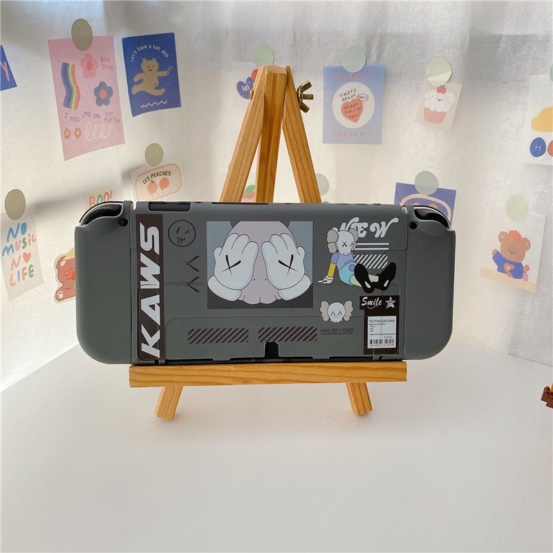 Ốp Mềm Bảo Vệ Tay Cầm Chơi Game Nintendo Switch V1 V2 OLED KAWS