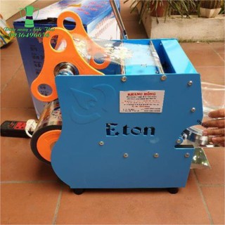 Máy dập miêng cốc nhựa,máy hàn miệng ly bằng tay D7 chính hãng