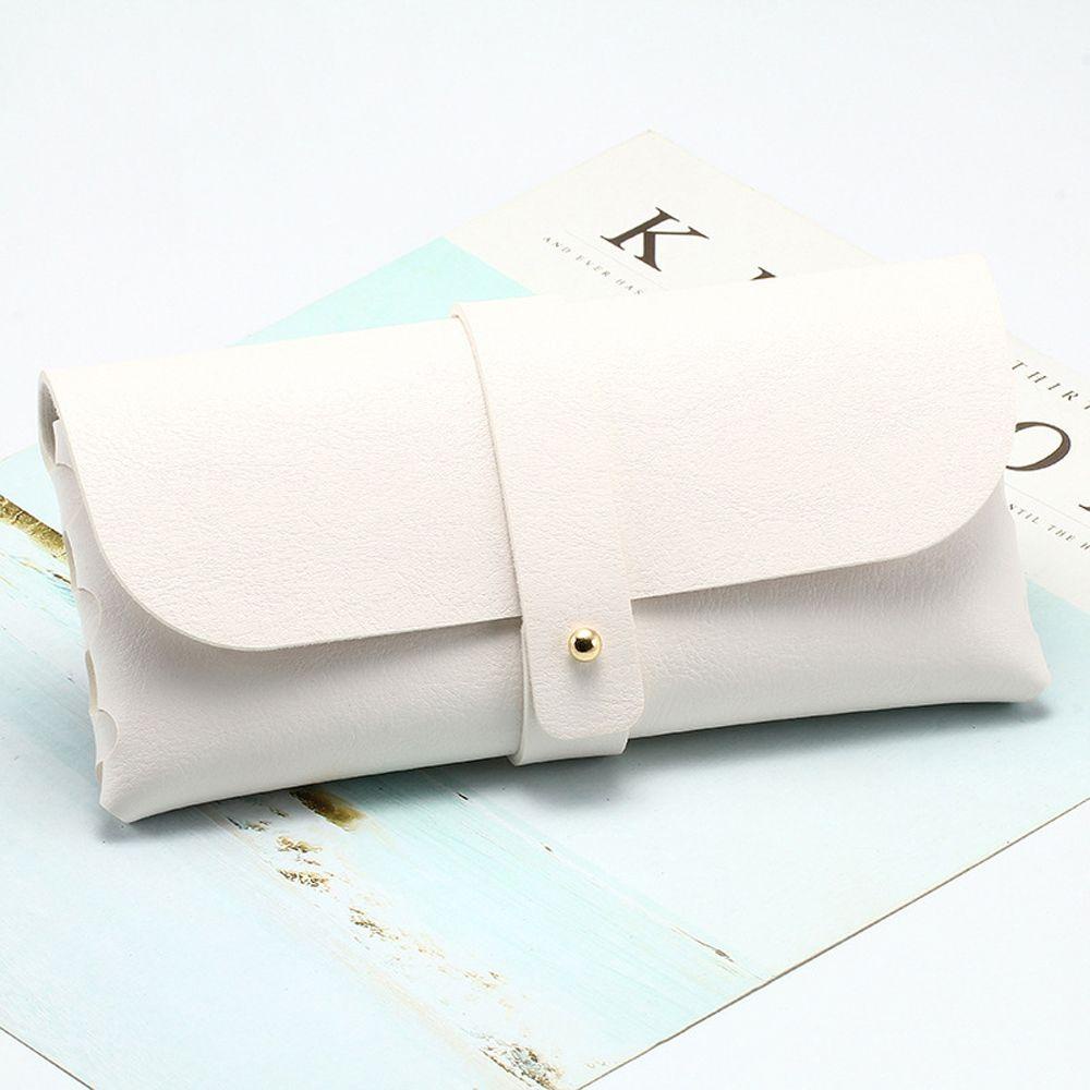 1 Hộp Đựng Mắt Kính Bằng Da PU Chống Nước Có Thể Gập Lại Tiện Dụng