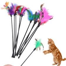 Hình ảnh Gậy đồ chơi cho mèo có lông vũ chất lượng cao #1