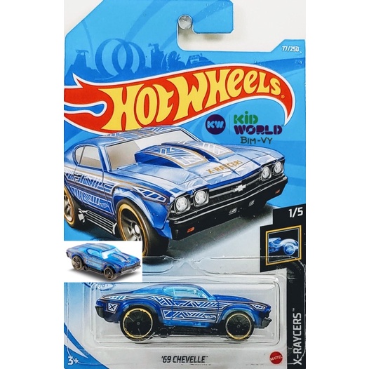 Xe mô hình Hot Wheels basic '69 Chevelle GTB29, 40K.