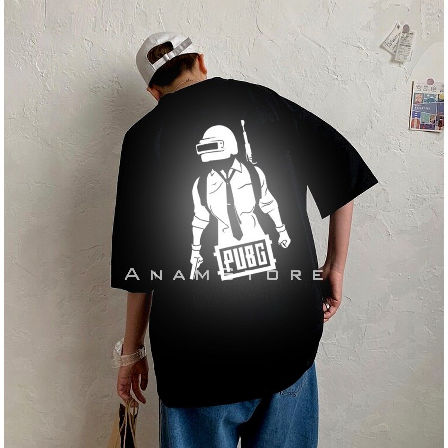 Áo thun phản quang tay lỡ nam nữ PUBGG