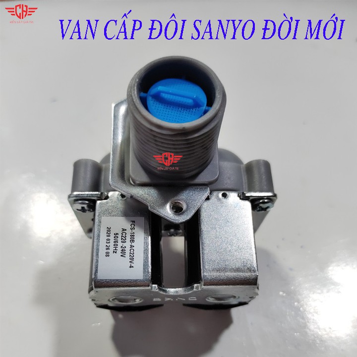 Van cấp nước máy giặt Sanyo đời mới van điện từ máy giặt van nước máy giặt sanyo