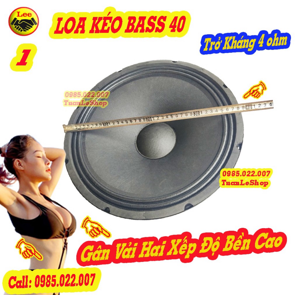 LOA BASS 40 TƯ 140MM COIL 50 CHO LOA KÉO HOẶC AMPLI NHỎ - LOA BASS 4 OHM - GIÁ 1 LOA