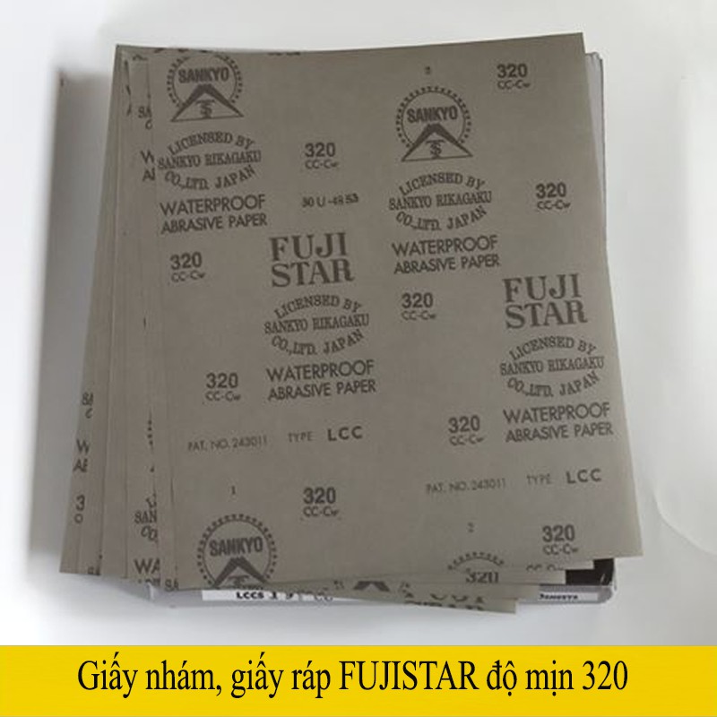 Giấy nhám Fuji Star độ nhám 320 (Made in Japan)