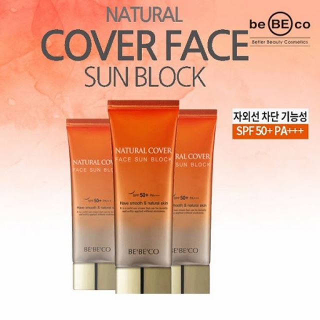 Kem chống nắng bảo vệ da SPF50 PA+++ BEBECO NATURAL COVER FACE SUN BLOCK