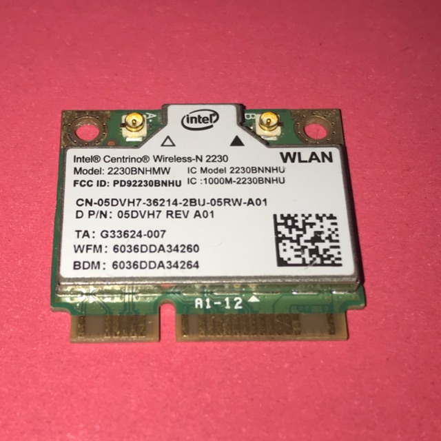 Card Intel Centrino Wireless-N2230 1000M-2230BNHU model 2230BNNHU