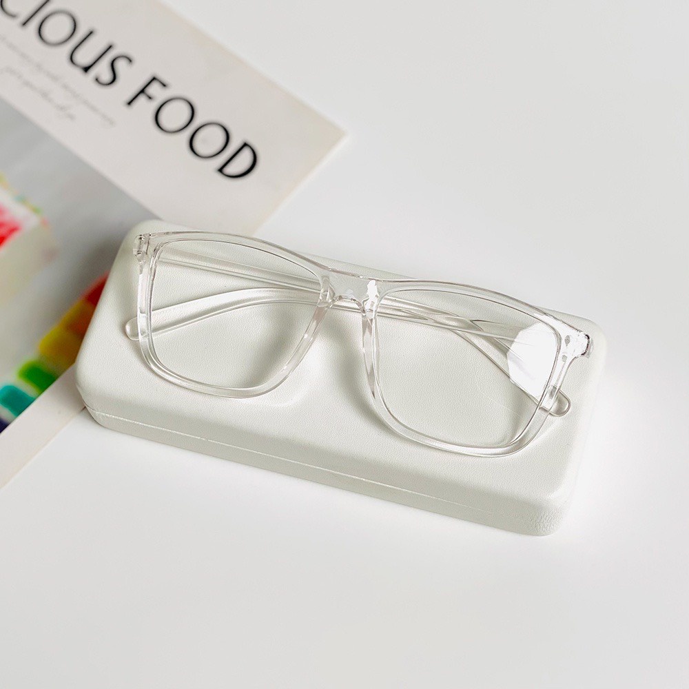 Kính form vuông trong suốt Tây nhiều màu kính mát phong cách Ulzzang