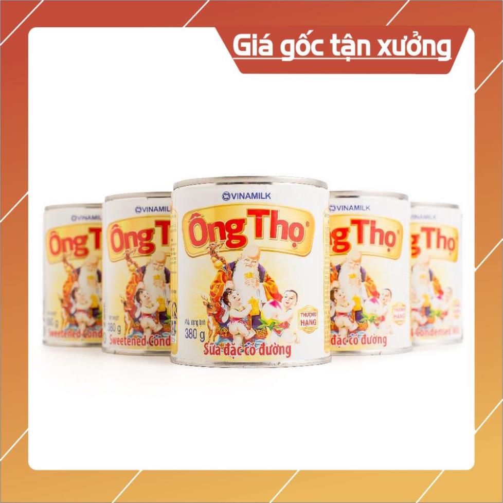 [ICLN9 giảm 5K cho đơn hàng 50k]  combo 2 hộp SỮA đặc có đường ông thọ trắng nhãn vàng lon 380g