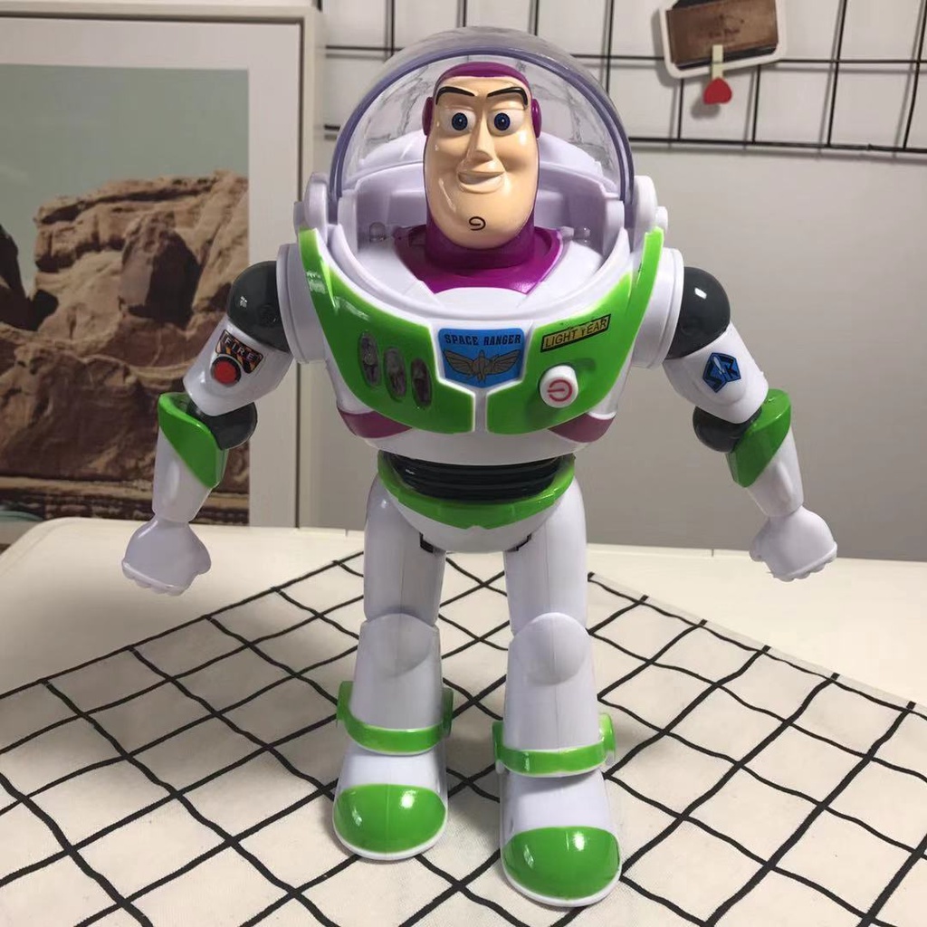 Mô Hình Nhân Vật Buzz Lightyear Trong Phim Disney Toy Story 4 Có Đèn Và Âm Thanh Dễ Thương Cho Bé