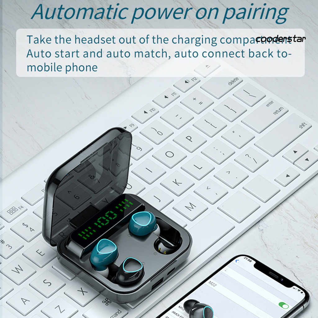 Tai Nghe Nhét Tai 4 Cái M22 Bluetooth 5.1 Chống Ồn Cho Điện Thoại | BigBuy360 - bigbuy360.vn