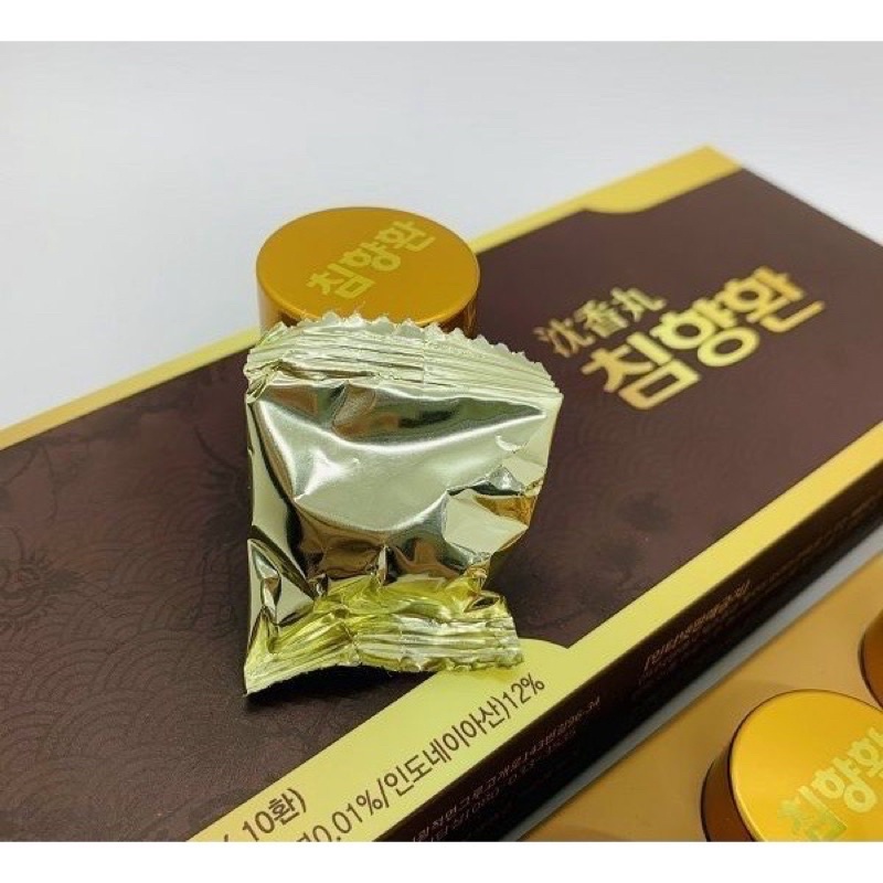 [HÀNG MỚI VỀ] Viên Hoàn Hồng Sâm Trầm Hương Hàn Quốc, Hộp 10Viên[ CHỐNG ĐỘT QUỴ]