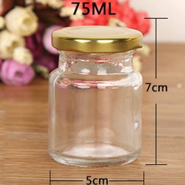 COMBO 100 hũ thủy tinh làm sữa chua-nắp thiếc : 75ML