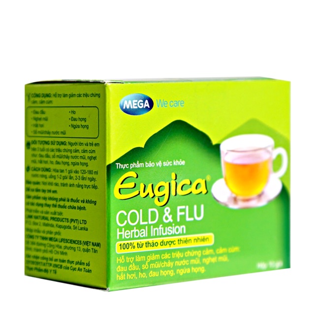 Trà thảo dược Eugica Cold & Flu