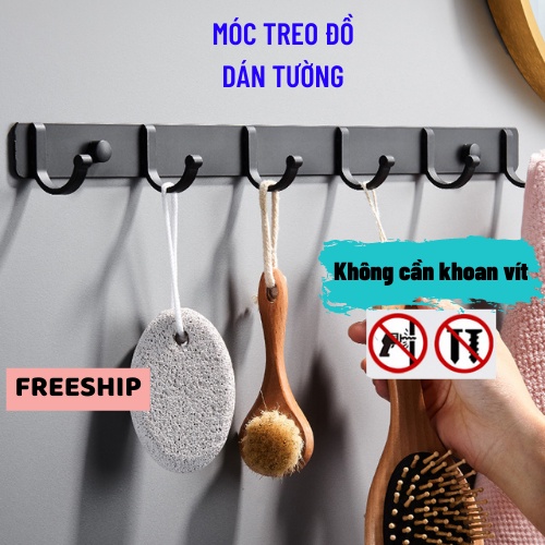 Móc Treo Quần Áo, Móc Treo Đồ Gắn Tường Đa Năng, Gắn Sau Cánh Cửa