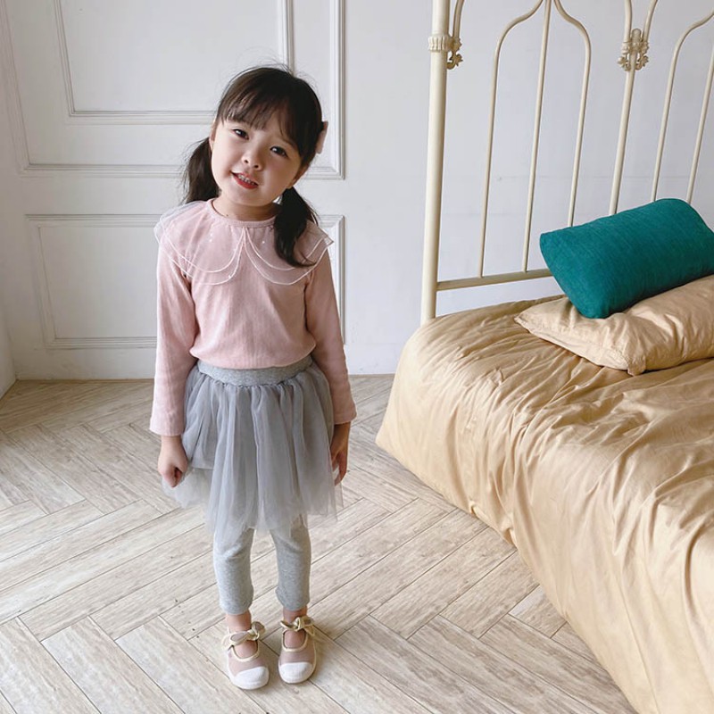Áo Dài Tay Phối Ren Xinh Xắn Theo Phong Cách Châu Âu Dành Cho Bé Gái