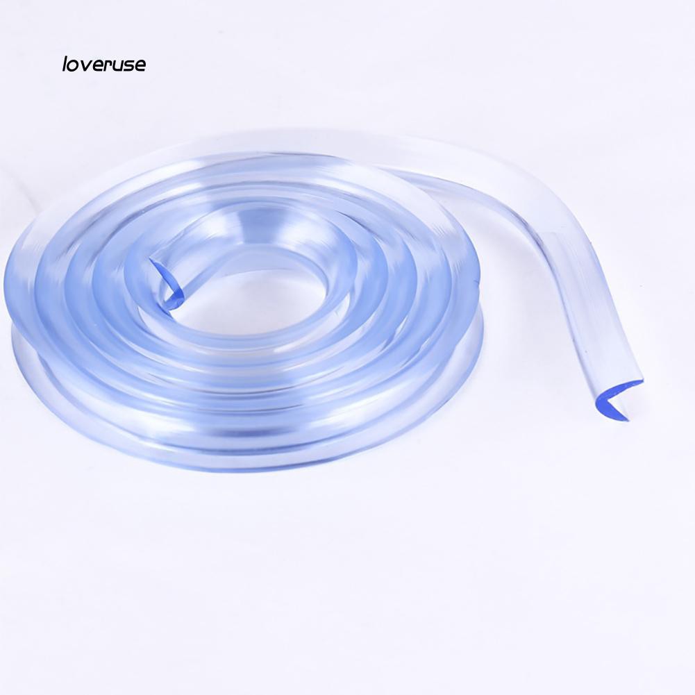 Dây viền silicon cho cạnh bàn ghế bảo vệ trẻ em kèm keo dán 2 mặt kích thước 100cm x 0.8cm