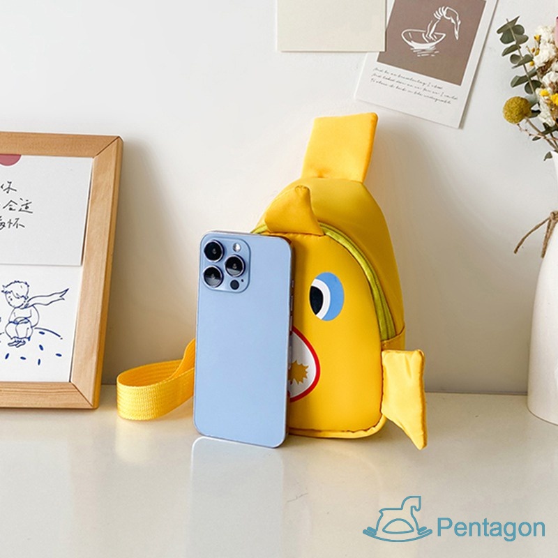 Túi Đeo Chéo In Họa Tiết Hoạt Hình Phong Cách Hàn Quốc Xinh Xắn Dành Cho Bé