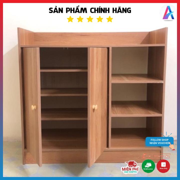 Tủ giày gỗ hiện đại cánh gỗ, phù hợp cho mọi gia đình chất gỗ MDF dễ dàng lắp ráp kích thước 80x80cm