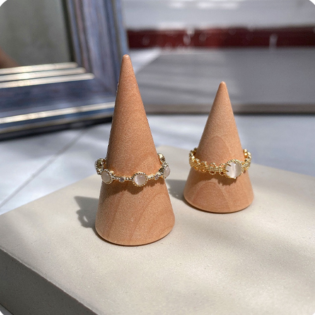 Nhẫn Bạc Đính Đá Opal Phong Cách Thời Trang Hàn Quốc Cho Nữ