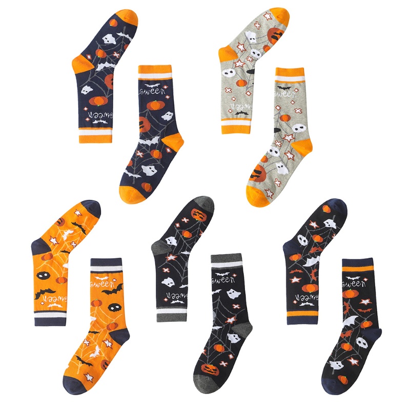 Vớ Cotton In Họa Tiết Halloween Nhiều Màu Dễ Thương Cho Nam Và Nữ