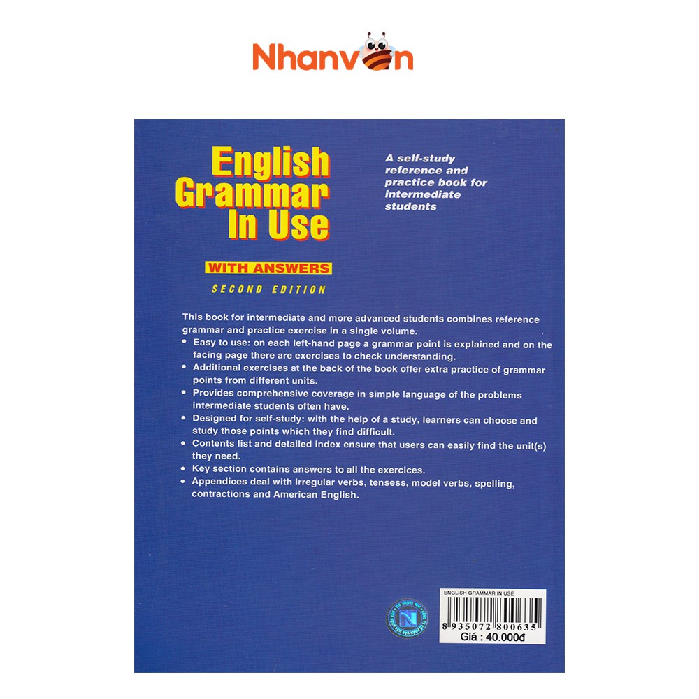 Sách - English Grammar in Use - Sách Tiếng Anh độc quyền Nhân văn | BigBuy360 - bigbuy360.vn