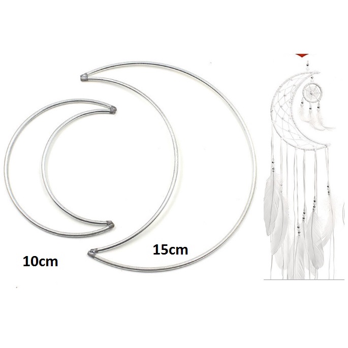 Combo 5-12 Vòng kim loại làm dreamcatcher Size 4-5-6-7-8-9-10-12-14-16-18-20cm