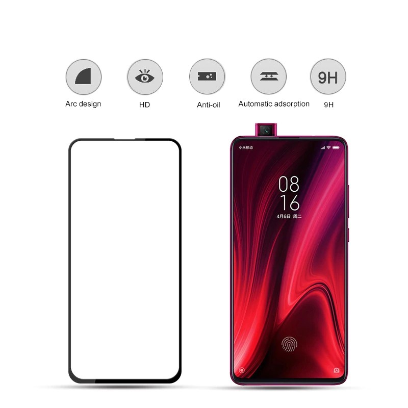 Miếng Dán Kính Cường Lực Full Màn 9D Cho Xiaomi K20 Pro - Đen