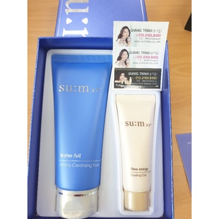 SÉT SỮA RỬA MẶT SUM XANH WATER FULL CLEANSING FOAM.
