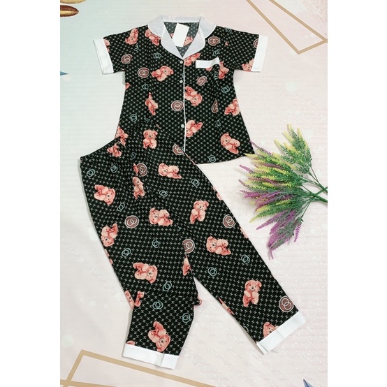 Đồ bộ pijama nữ ❤️ THỜI TRANG❤️ vải lụa mềm, mịn, mặc mát.