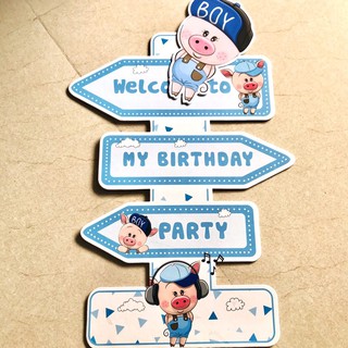 Cây welcome 40cm trang trí bàn tiệc sinh nhật hpbd