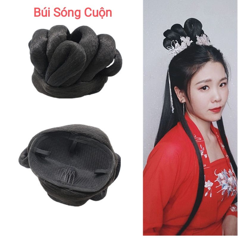 5- Búi tóc giả cài đầu hoá trang kiểu mới các mẫu mới