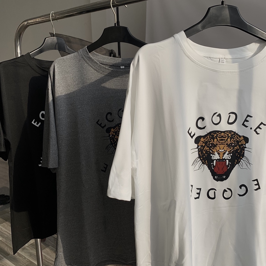 Áo thun tay lỡ nam nữ, áo phông unisex chất cotton in hinh Tiger